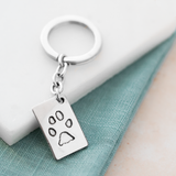 Paw print keyring - classic paw keyring