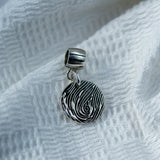 "Tender Touch" Fingerprint Charm on Carrier