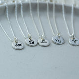 Zodiac Dots on a Fine Silver Link